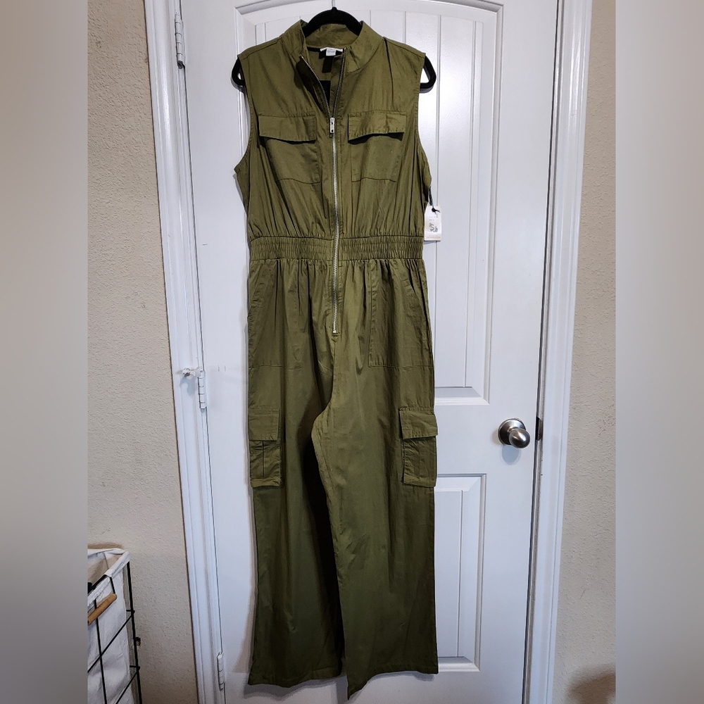 Women's Olive Jumpsuit